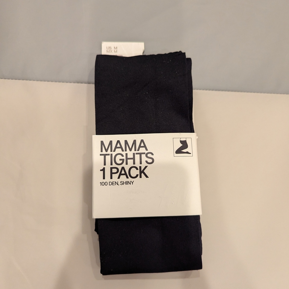 H&M Mama Maternitg Black Tights, M, NWT